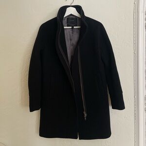 JCrew Stadium Cloth Black Coat